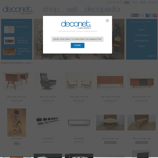 Deconet - The marketplace for modern design