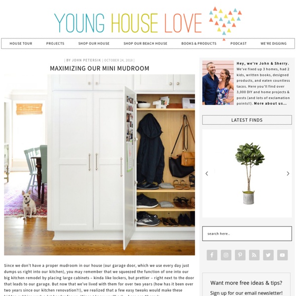 Young House Love - One young family + one old house = love.