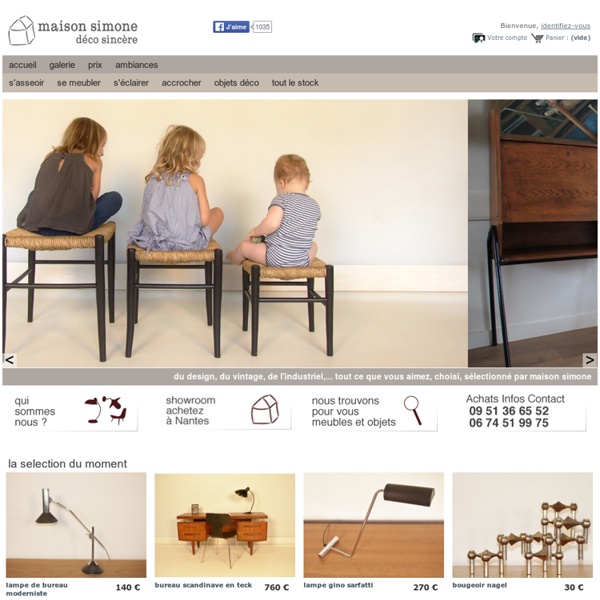 Maison simone : meubles et objets de décoration tendances et design, style vintage, industriel... - maisonsimone.com