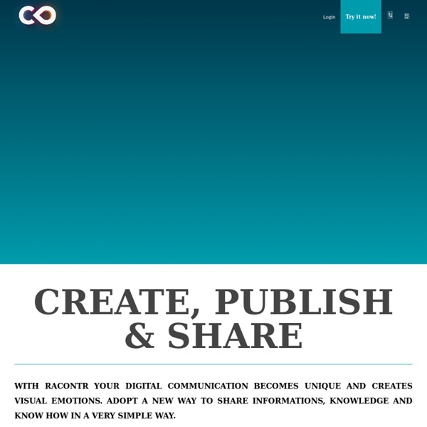 Créez, publiez, partagez des contenus interactifs