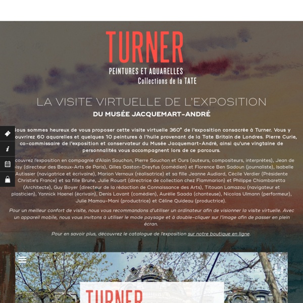 Visite virtuelle de l’expo Turner