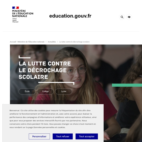 La lutte contre le décrochage scolaire