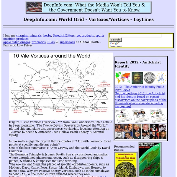 The World Grid Ley Lines Vile Vortices Vortexes