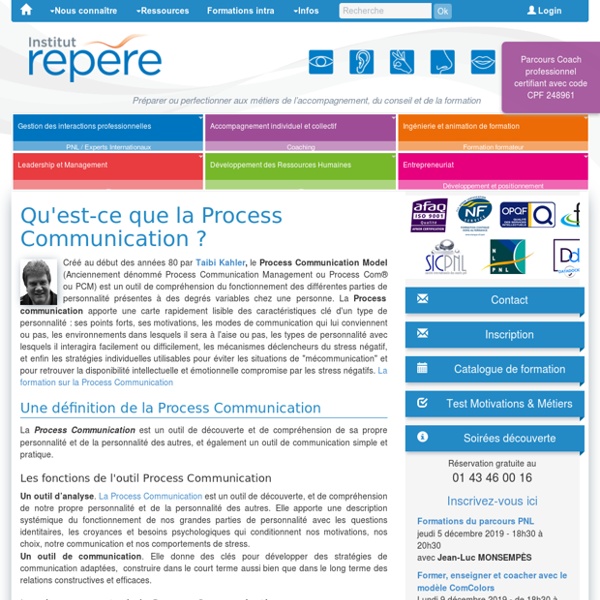 Définition de la Process Communication Model®