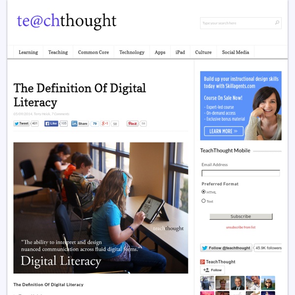 The Definition Of Digital Literacy