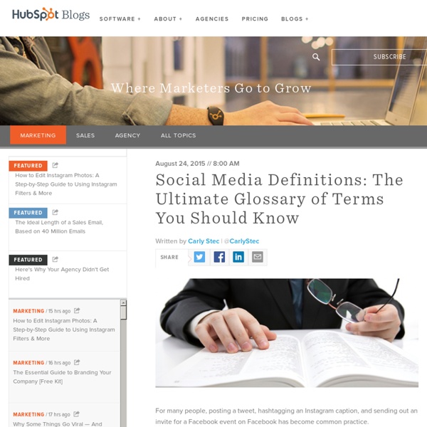 The Ultimate Glossary: 101 Social Media Marketing Terms Explained