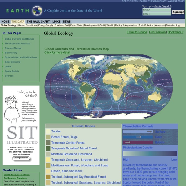 Climate Change, Deforestation, Biomes and Ocean Currents, Plankton, Endangered Species - Earth Web Site