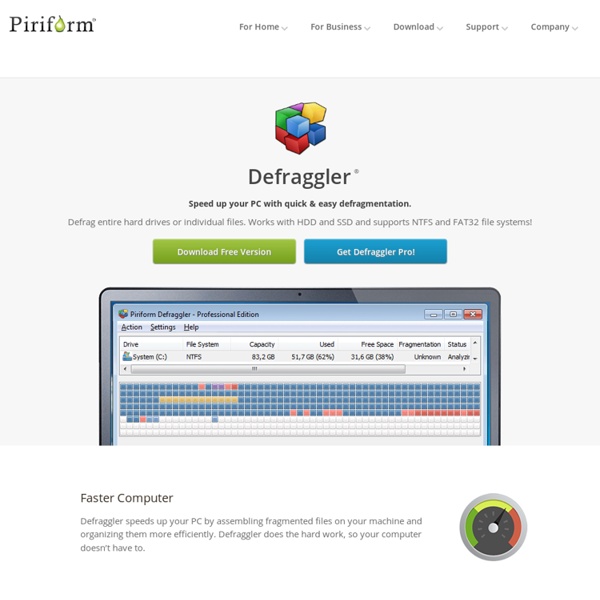 Defraggler - File and Disk Defragmentation - Free Download