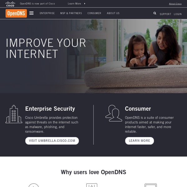 Internet Security or DNS Service for your Business or Home - OpenDNS