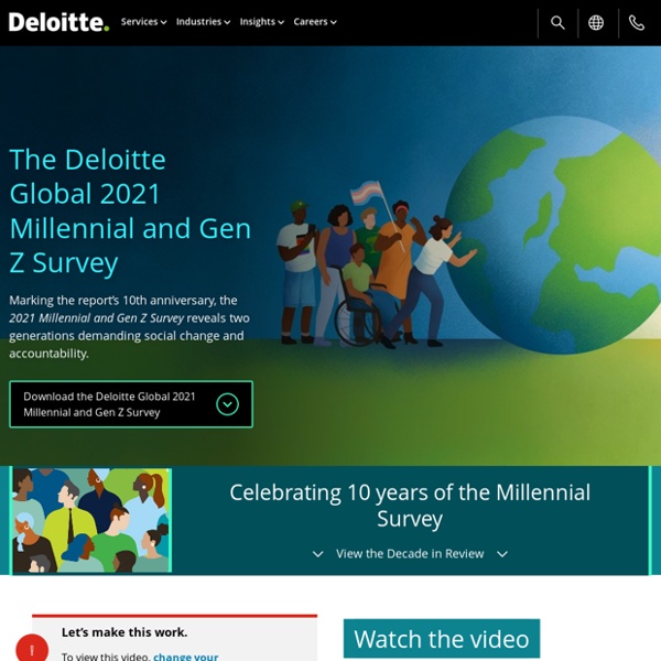 The Deloitte Global 2021 Millennial and Gen Z Survey