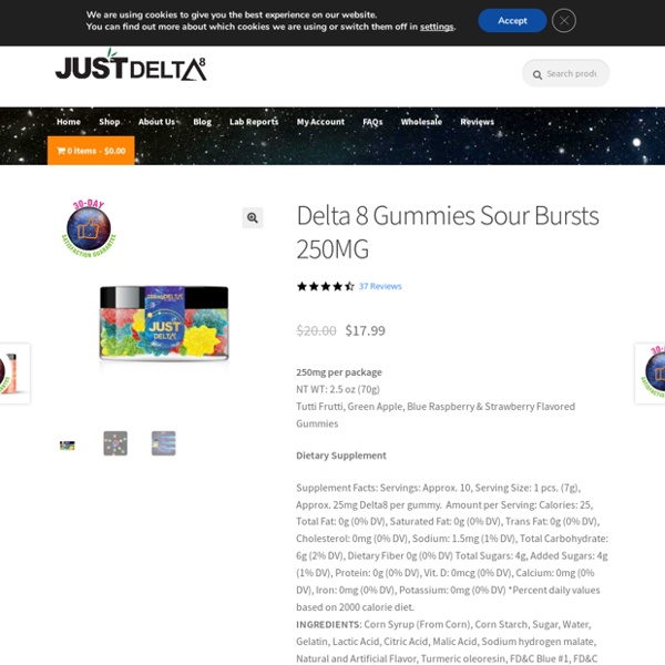 Delta 8 Gummies Sour Bursts 250MG