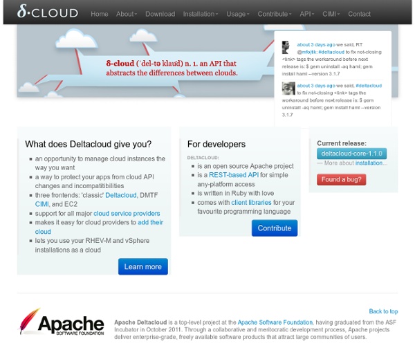 Many Clouds. One API. No Problem.