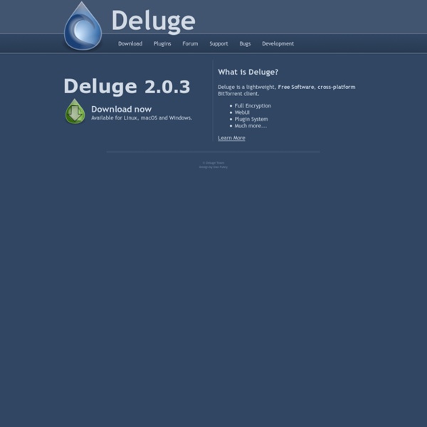 Deluge BitTorrent Client