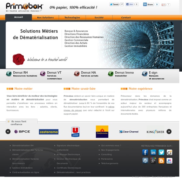 Primobox : plateforme de dématérialisation