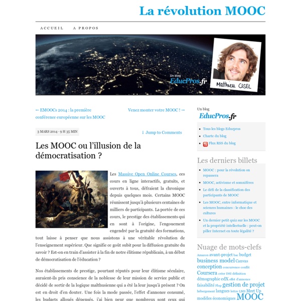 Les MOOC ou l’illusion de la démocratisation ?