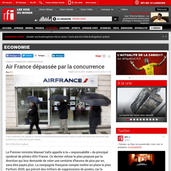 Air France dépassée par la concurrence - Economie