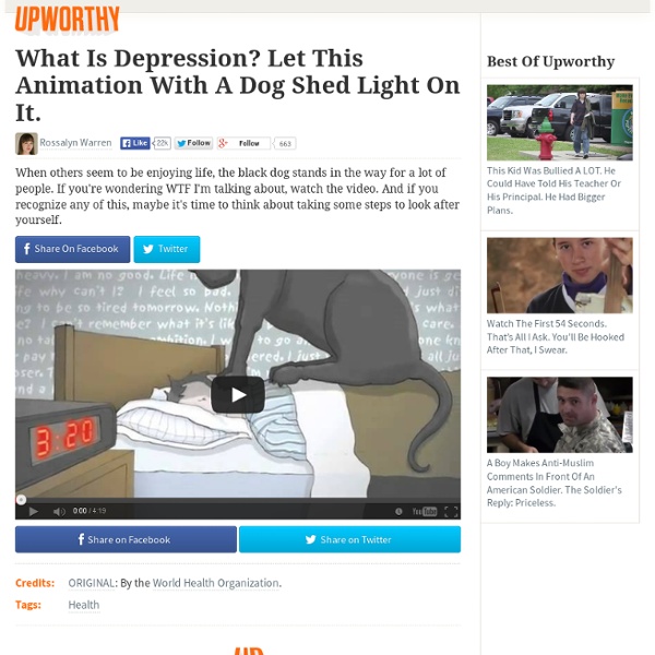 What Is Depression? Let This Animation With A Dog Shed Light On It.