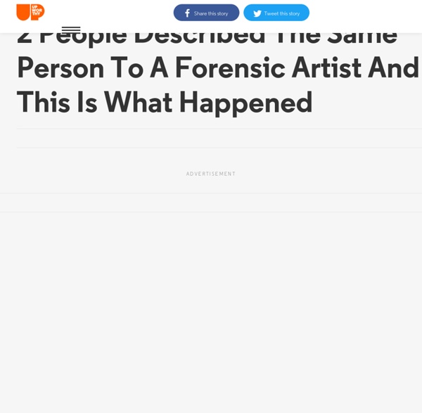 2 People Described The Same Person To A Forensic Artist And This Is What Happened