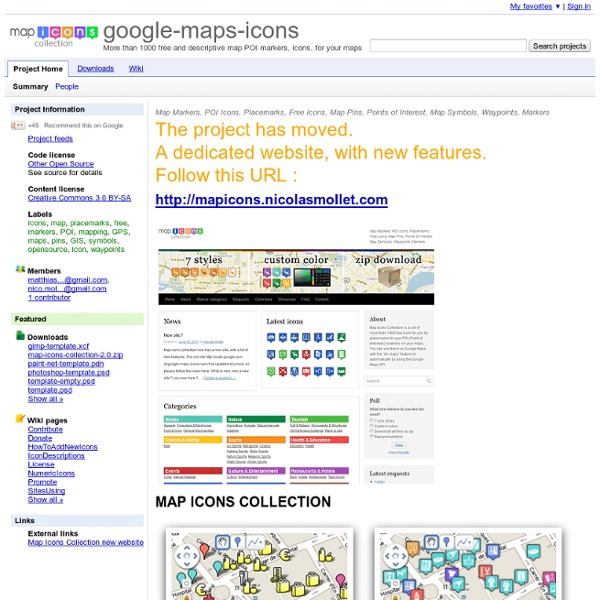 Maps-icons - Project Hosting on Google Code