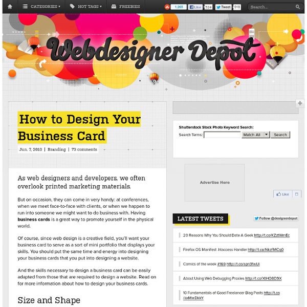 How to Design Your Business Card
