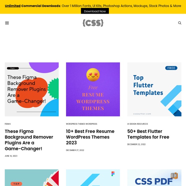 CSS Author » Web Design Resources, Freebies, Articles & More...