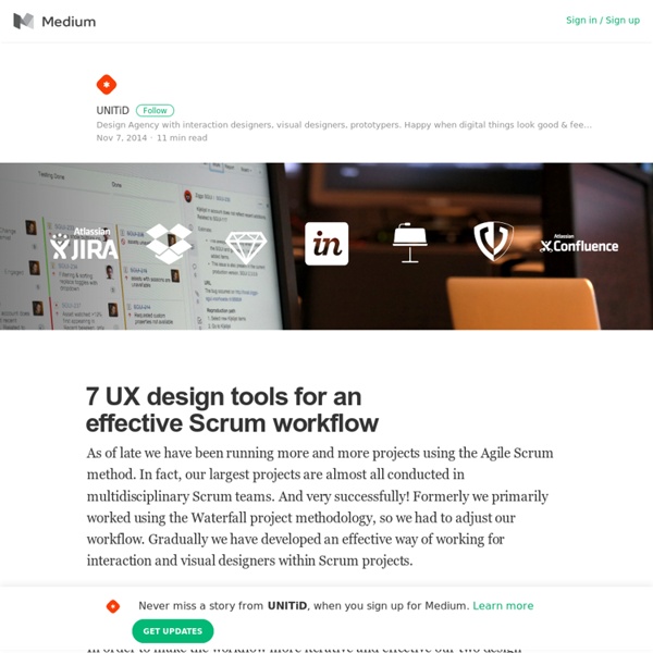7 UX design tools for an effective Scrum workflow