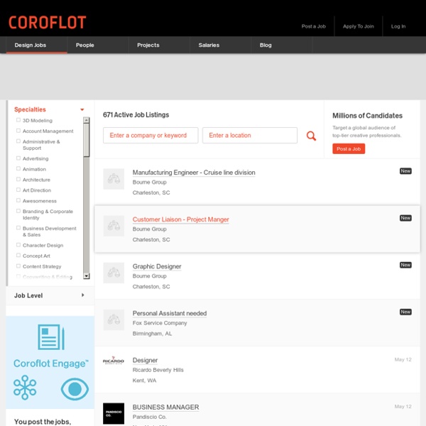 Design Jobs — Coroflot