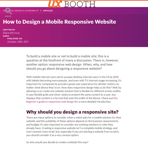 How to Design a Mobile Responsive Website