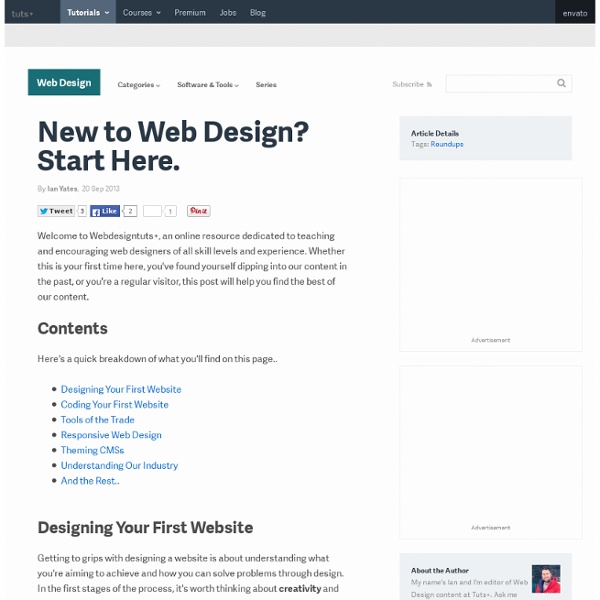 New to Web Design? Start Here.