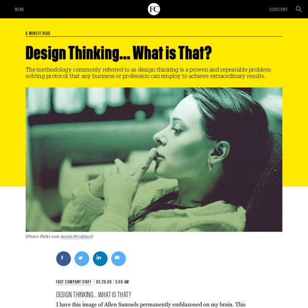 Design Thinking... What is That?
