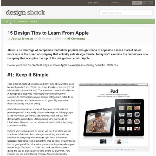 15 Design Tips to Learn From Apple