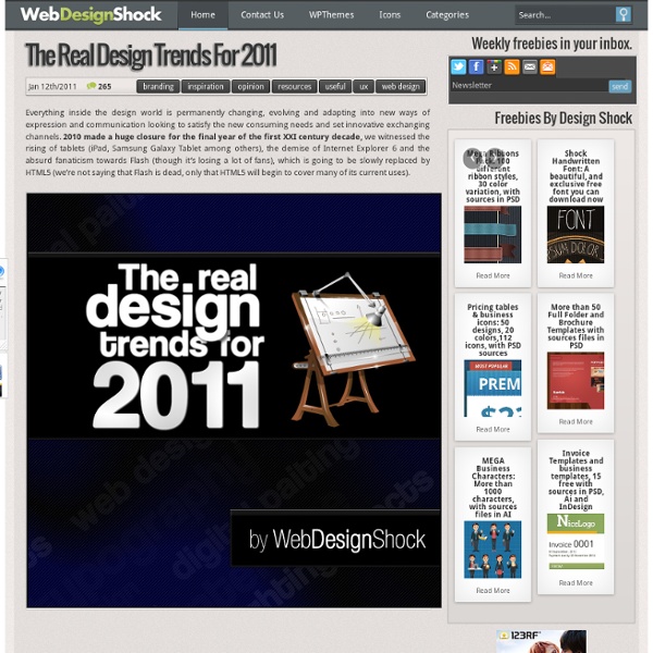 Design trends for 2011