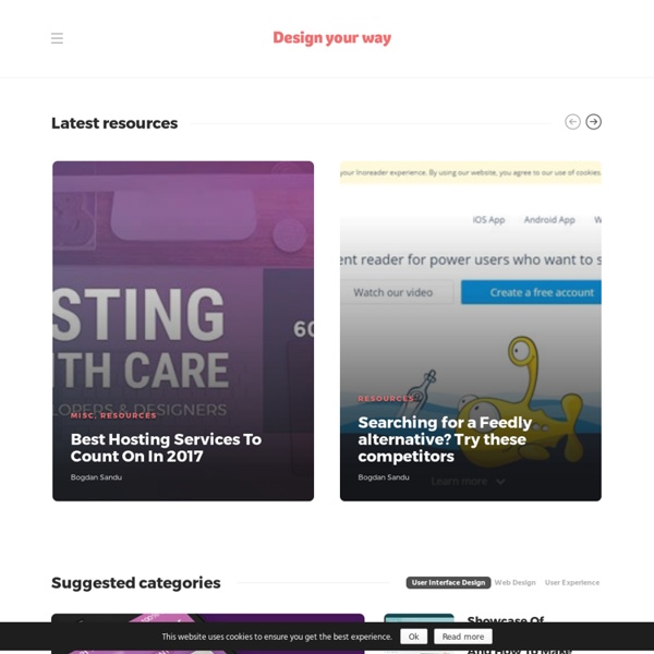 Design your way - Design and Photography Inspiration, Resources for Web Designers and Web Developers