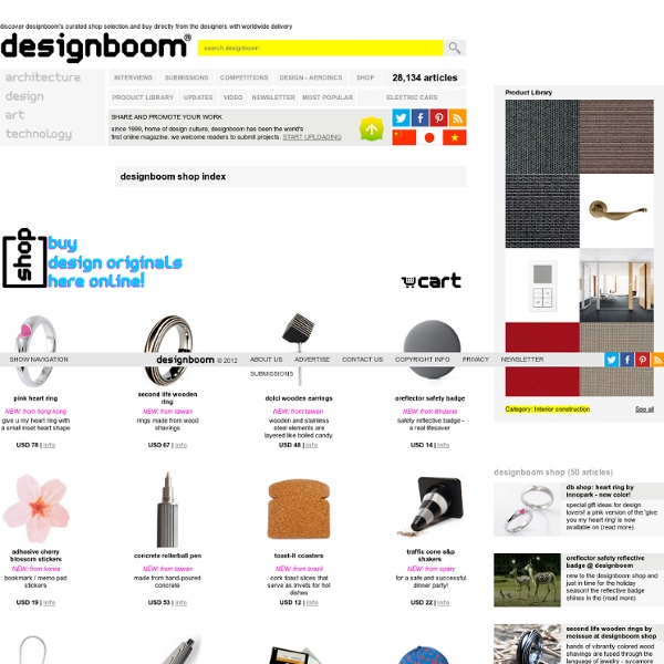 Discover designboom's curated shop selection and buy directly from the designers with worldwide delivery