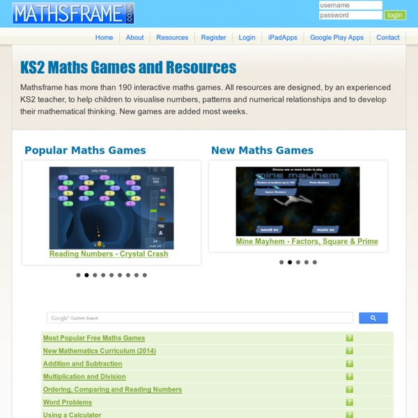 Free Mathsframe Interactive Whiteboard Teacher Resources