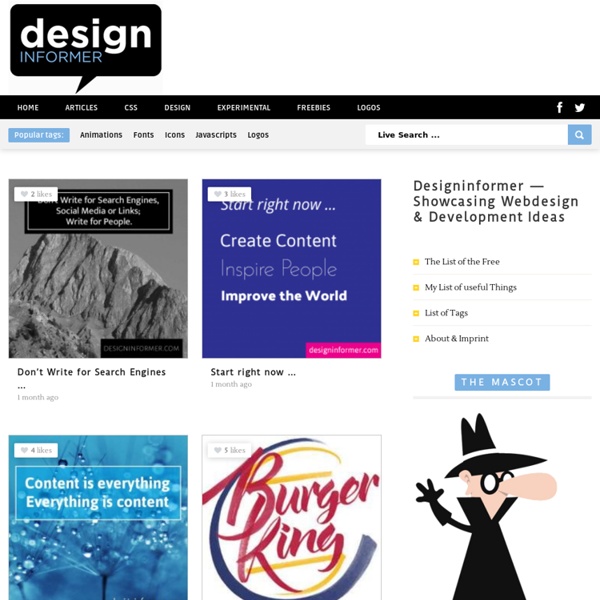 Design Informer - The Latest in Web Design and Graphic Design