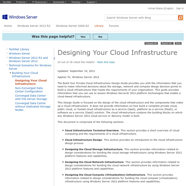 Designing Your Cloud Infrastructure