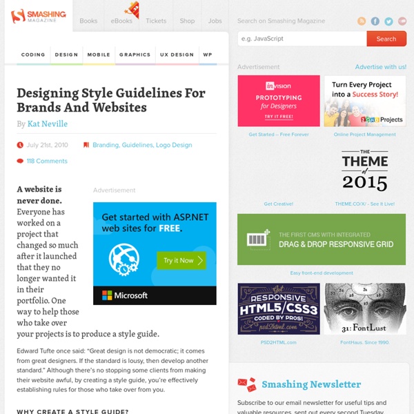 Designing Style Guidelines For Brands And Websites - Smashing Magazine