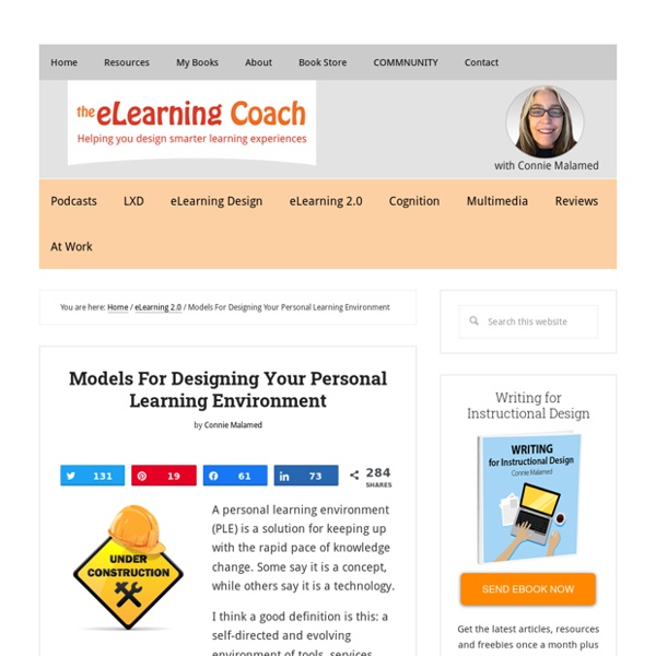 Models For Designing Your Personal Learning Environment