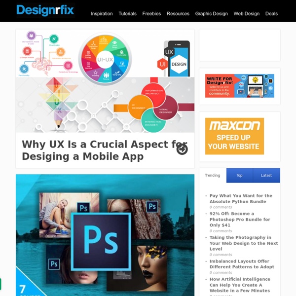 Graphic Design Inspiration - Tutorials & Web Design Resources