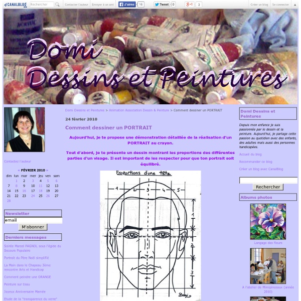 Comment dessiner un PORTRAIT - Domi Dessins et Peintures