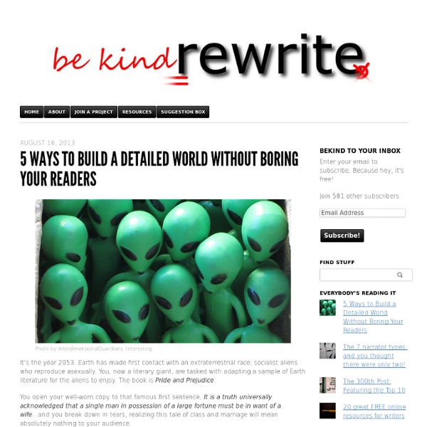 5 Ways to Build a Detailed World Without Boring Your Readers