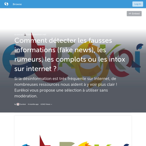 Comment détecter les fausses informations (fake news), les rumeurs, les complots ou les intox sur internet ? (with images) · eurekoi