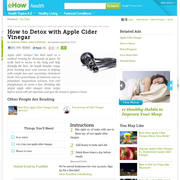 How to Detox with Apple Cider Vinegar