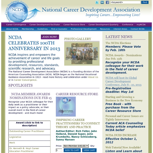 Welcome to the National Career Development Association