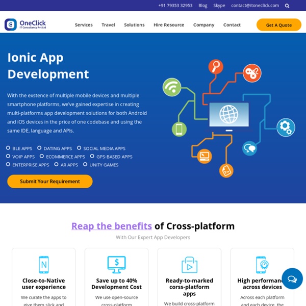 Ionic app development