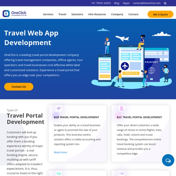 Travel Web App Development Company