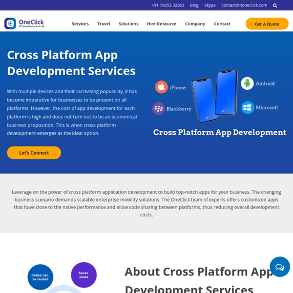 Cross Platform Application Development Services