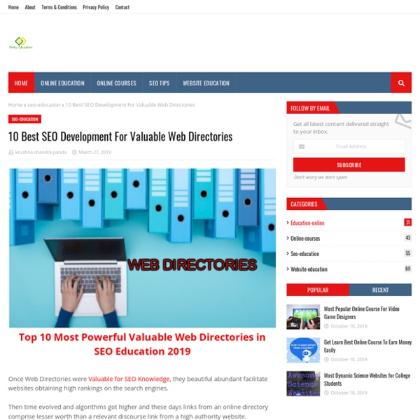 10 Best SEO Development For Valuable Web Directories