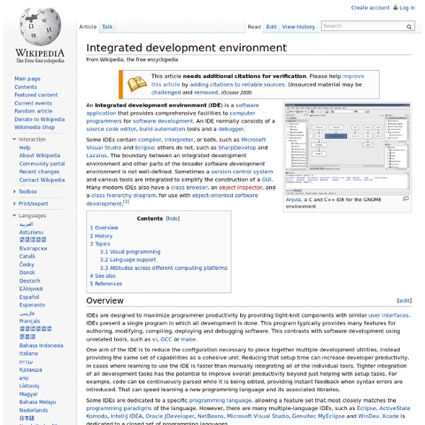 Integrated development environment